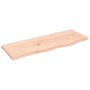 Ripiano a Parete 80x30x2 cm Legno Massello Rovere Non Trattato