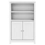 Mobile da Bagno BERG Bianco 69,5x34x110 cm Legno Massello Pino