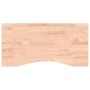 Piano per Scrivania 80x(36-40)x2,5 cm Legno Massello di Faggio