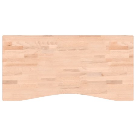 Piano per Scrivania 100x(45-50)x4 cm Legno Massello di Faggio