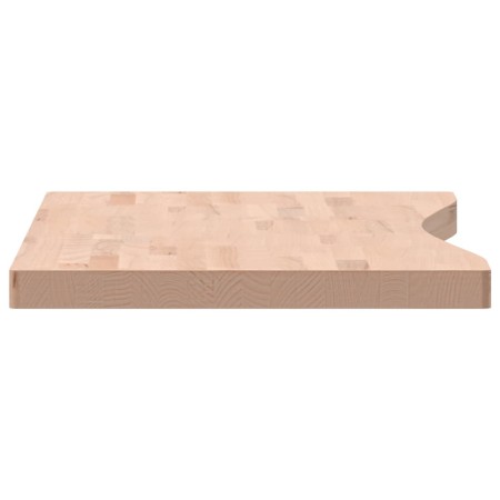 Piano per Scrivania 100x(45-50)x4 cm Legno Massello di Faggio