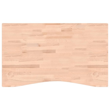 Piano per Scrivania 100x(55-60)x4 cm Legno Massello di Faggio