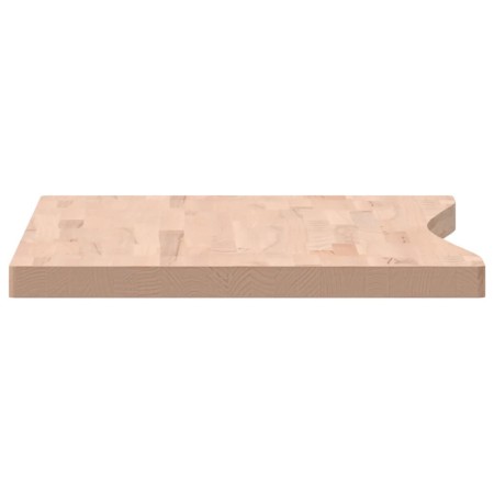 Piano per Scrivania 100x(55-60)x4 cm Legno Massello di Faggio