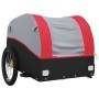 Rimorchio da Bici Nero e Rosso 45 kg in Ferro