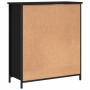 Credenza Nera 70x30x80 cm in Legno Multistrato