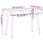 Scrivania con Cassetto Marrone 110x50x75 cm Legno Multistrato