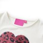Maglietta da Bambina a Maniche Lunghe Ecru 116