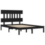 Giroletto Nero in Legno Massello 140x200 cm