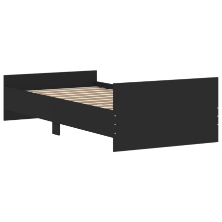 Giroletto Nero 90x200 cm in Legno Multistrato