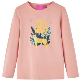 Maglietta per Bambini a Maniche Lunghe Rosa Chiaro 104