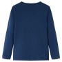 Maglietta da Bambina a Maniche Lunghe Blu Marino 116