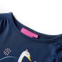 Maglietta da Bambina a Maniche Lunghe Blu Marino 116