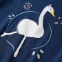 Maglietta da Bambina a Maniche Lunghe Blu Marino 116