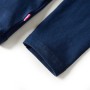 Maglietta da Bambina a Maniche Lunghe Blu Marino 116