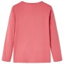 Maglietta da Bambina a Maniche Lunghe Rosa Antico 104