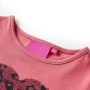 Maglietta da Bambina a Maniche Lunghe Rosa Antico 104