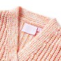 Cardigan da Bambina Lavorato a Maglia Rosa Misto 128