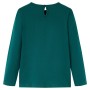 Maglietta da Bambino a Maniche Lunghe Verde Scuro 116