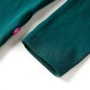 Maglietta da Bambino a Maniche Lunghe Verde Scuro 116