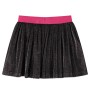 Gonna Plissettata da Bambina con Brillantini Blu Marino 140