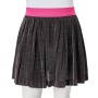 Gonna Plissettata da Bambina con Brillantini Blu Marino 140