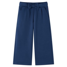 Pantaloni per Bambini a Gamba Larga Blu Marino 128