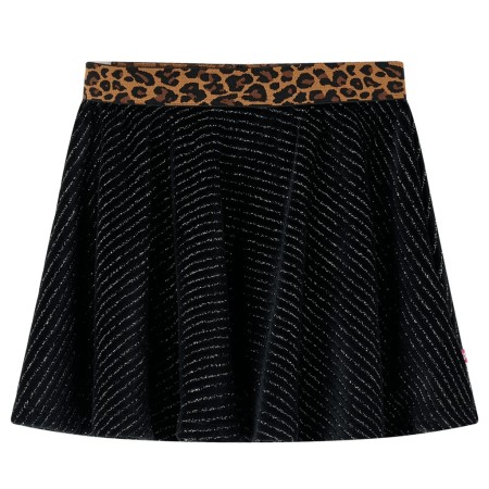 Gonna da Bambina con Vita Leopardata Nera 92