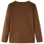 Maglietta Bambini Maniche Lunghe Cognac Mélange 104