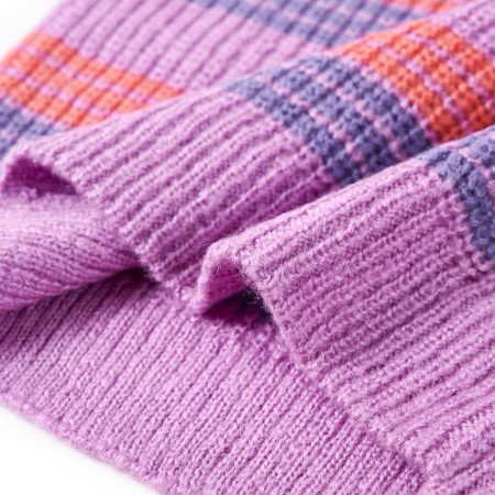 Maglione per Bambini Lavorato a Maglia Lilla e Rosa 128