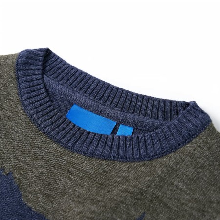 Maglione per Bambini Lavorato a Maglia Blu Marino 128