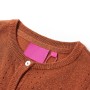 Cardigan da Bambina Lavorato a Mano Cognac 116