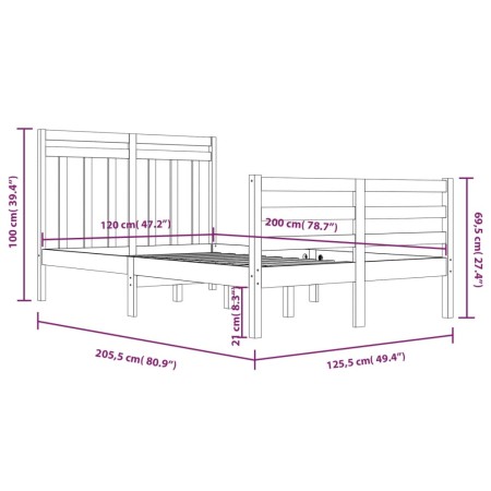 Giroletto in Legno Massello 120x200 cm