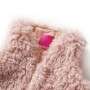 Gilet da Bambina in Pelliccia Sintetica Rosa Chiaro 104