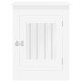 Gabbia Cani da Arredamento Bianca 55x80x68cm Legno Multistrato