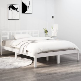 Giroletto Bianco in Legno Massello 140x190 cm