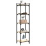 Libreria 5 Ripiani Rovere Sonoma 40x30x154 cm Legno Multistrato