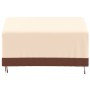 Copertura per Panca a 3 Posti Beige 159x84x56/81 cm 600D Oxford