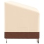 Copertura per Panca a 3 Posti Beige 159x84x56/81 cm 600D Oxford