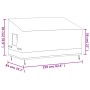 Copertura per Panca a 3 Posti Beige 159x84x56/81 cm 600D Oxford