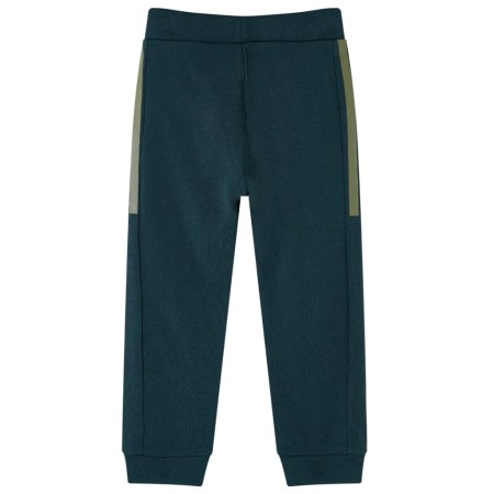 Pantaloni Tuta per Bambini con Coulisse Verde Muschio 128