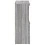 Armadietto con Luci LED Grigio Sonoma in Legno Multistrato