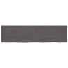 Ripiano Marrone Scuro 220x60x(2-6) cm Massello Rovere Trattato