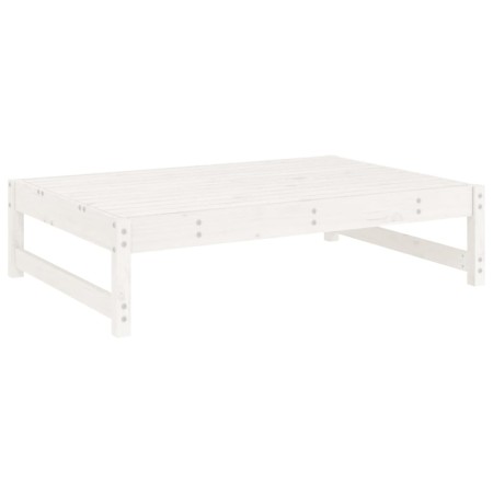 Poggiapiedi da Giardino 120x80 cm Legno Massello di Pino Bianco