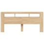 Testiera LED Rovere Sonoma 220x18,5x103,5 cm Legno Multistrato