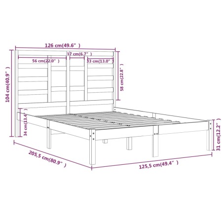 Giroletto in Legno Massello 120x200 cm