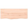 Ripiano a Parete 100x40x2 cm Legno Massello Rovere Non Trattato