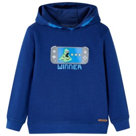 Felpa con Cappuccio per Bambini Blu Scuro 104