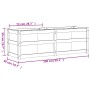 Fioriera da Giardino Bianca 150x50x50 cm Legno Massello di Pino