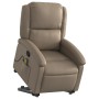 Poltrona Alzapersone Massaggi Reclinabile Cappuccino Similpelle