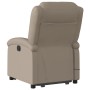Poltrona Alzapersone Massaggi Reclinabile Cappuccino Similpelle
